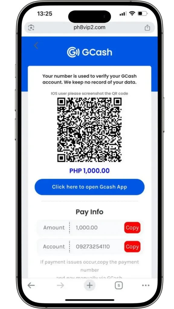 aagame Deposito Gcash account